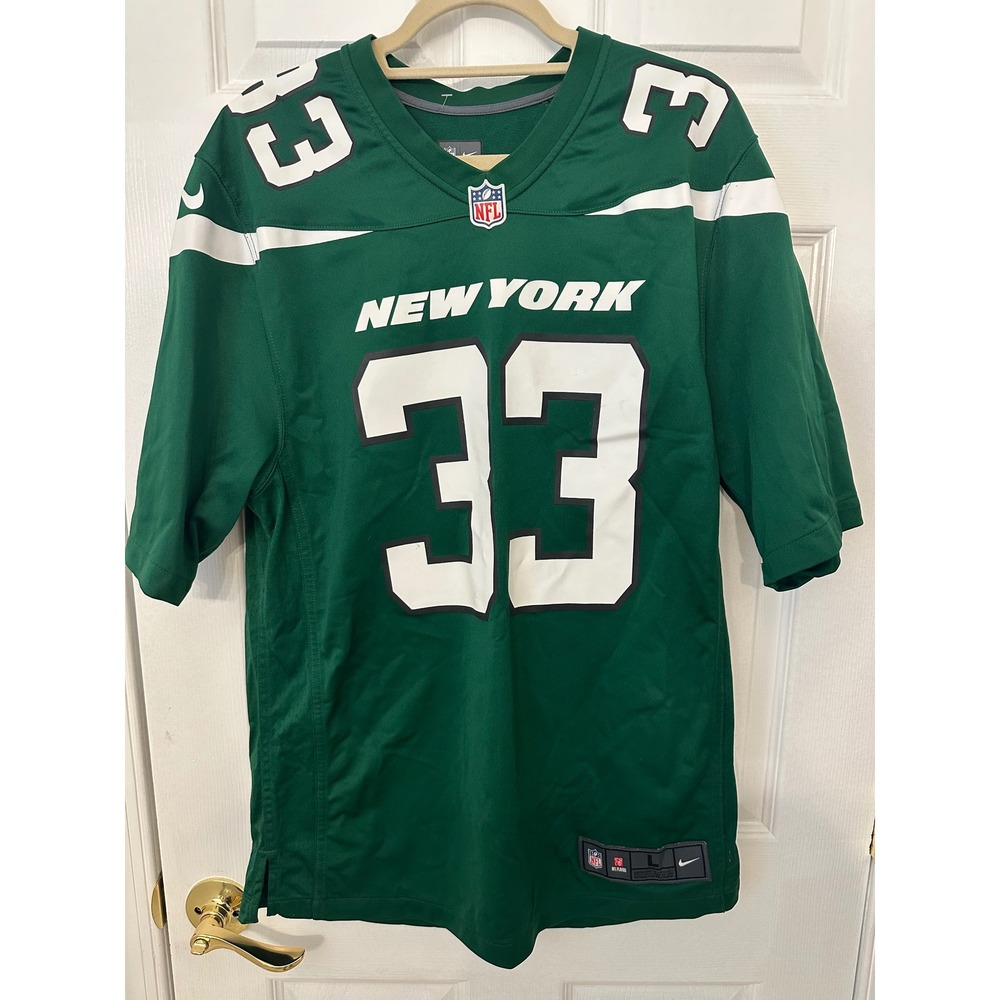 Nike NFL New York Jets Jamal Adams 33 Jersey Mens Large Green On Field Football